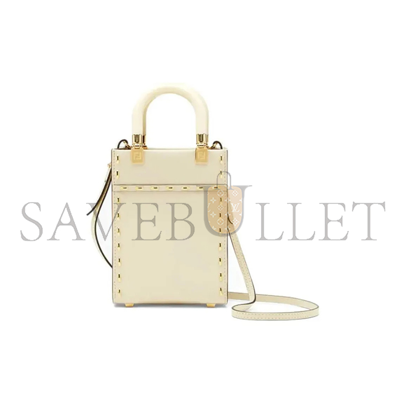 F**di sunshine mini tote shoulder crossbody bag 8bs051ahn3f1fir (18*13*6.5cm)